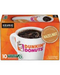 Dunkin' Donuts Hazelnut Flavored K-Cup Coffee Pods, 10