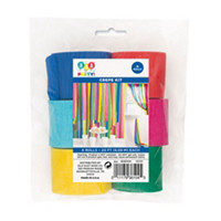 Colorful Crepe Paper Streamer Kit, 6 Pieces