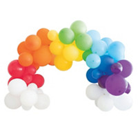 Rainbow Balloon Arch Kit, 40 Pieces