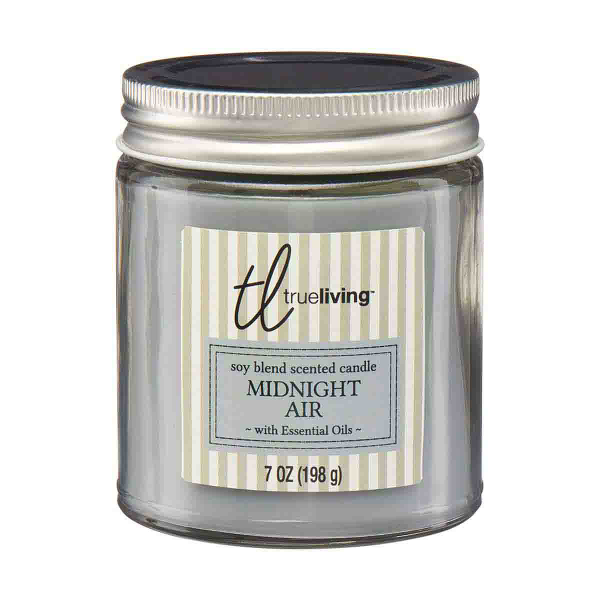 TrueLiving Soy Blend Scented Candle, 7 oz, Midnight Air