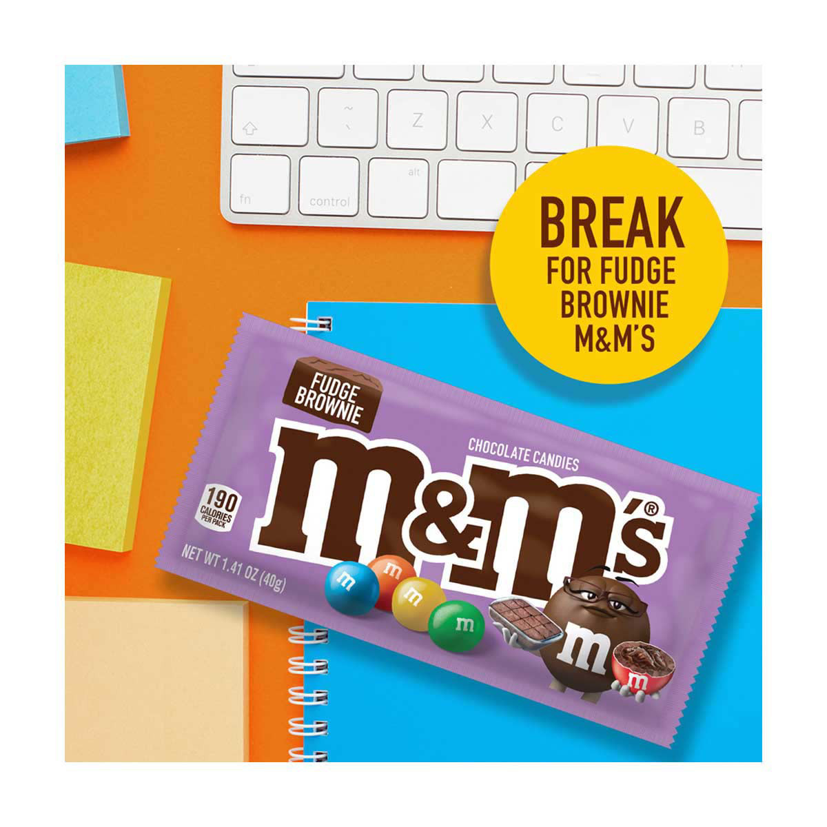 M&M's Hazelnut Spread Full Size Chocolate Candy Packs, 1.35 oz