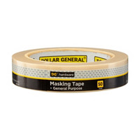 Pro Essentials Masking Tape, 1 in x 50 yd
