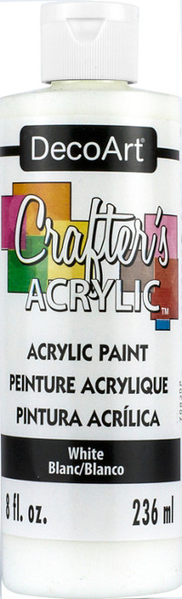 Crafter's Matte Acrylic Paint, 8 oz., White
