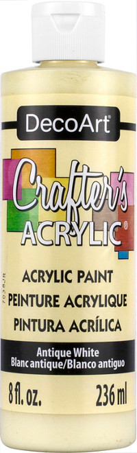 Crafter's Matte Acrylic Paint, 8 oz., Antique White