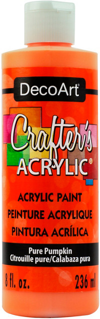 Crafter's Matte Acrylic Paint, 8 oz., Pure Pumpkin