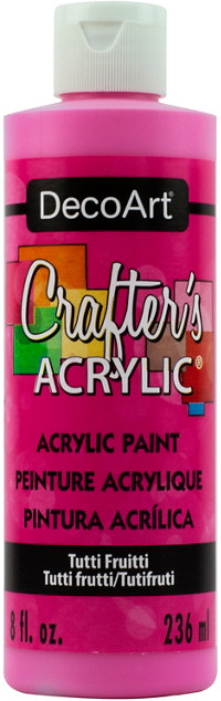 Crafter's Matte Acrylic Paint, 8 oz., Tutti Fruitti