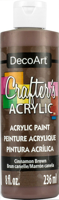 Crafter's Matte Acrylic Paint, 8 oz., Cinnamon Brown