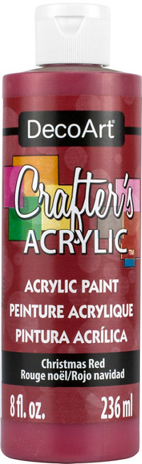 Crafter's Matte Acrylic Paint, 8 oz., Christmas Red