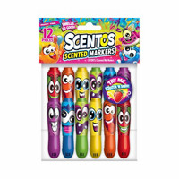 Scentos® Scented Shaped Mini Markers, 12 Pack