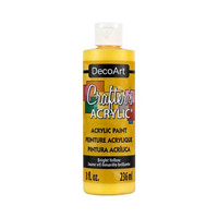 Crafter's Matte Acrylic Paint, 8 oz., Bright Yellow