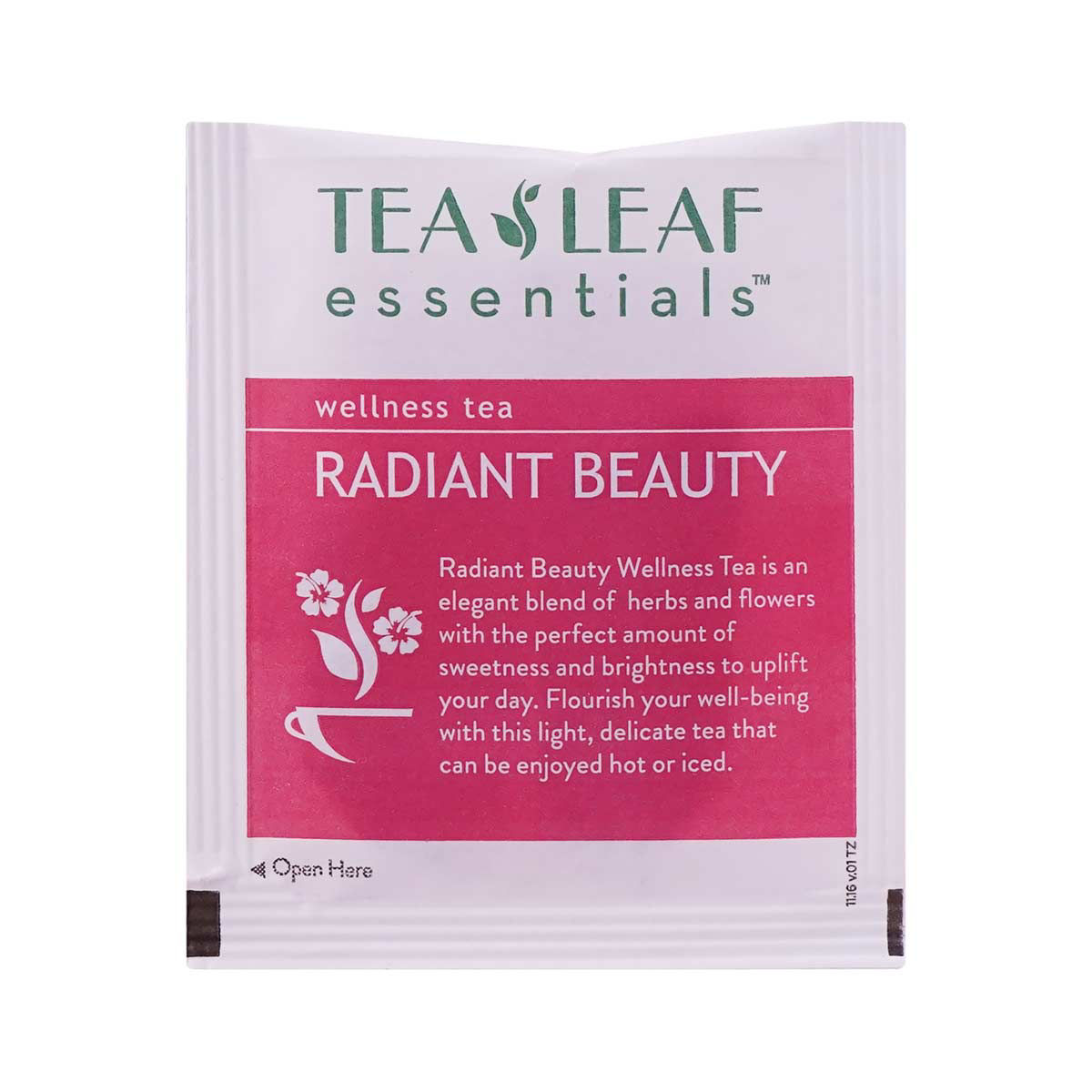 Tea Leaf Essentials Radiant Beauty Wellness Tea, 10 Count