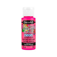 Crafter's Neon Acrylic Paint, 2 oz., Pink Neon