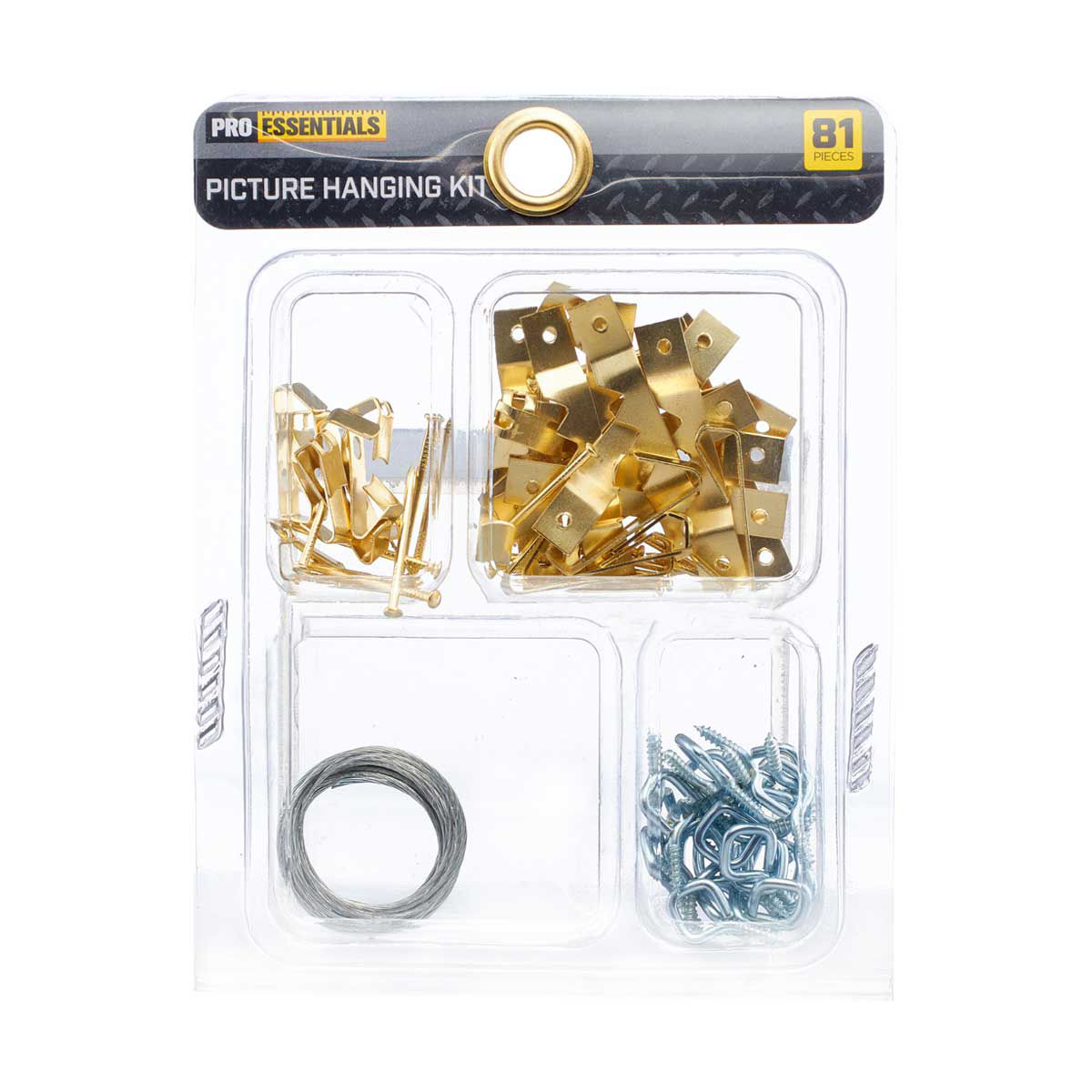 Pro Essentials Picture Hanging Kit, 81 Piece