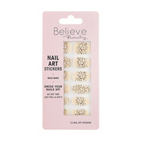 Believe Beauty Nail Sticker, Gold Rush