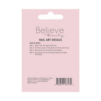 Believe Beauty Nail Decal, Hello Holo
