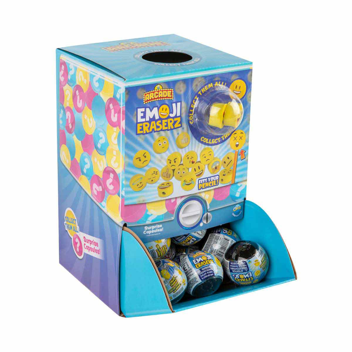 ORB Arcade™ Capsules Emoji Eraserz