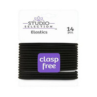 Studio Selection Elastics Hair Ties, Black 