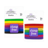 Studio Selection Clasp Free Black Multicolor Elastics, 14