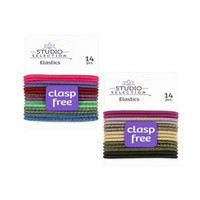 Studio Selection Clasp Free Assorted Elastics,  14 Count