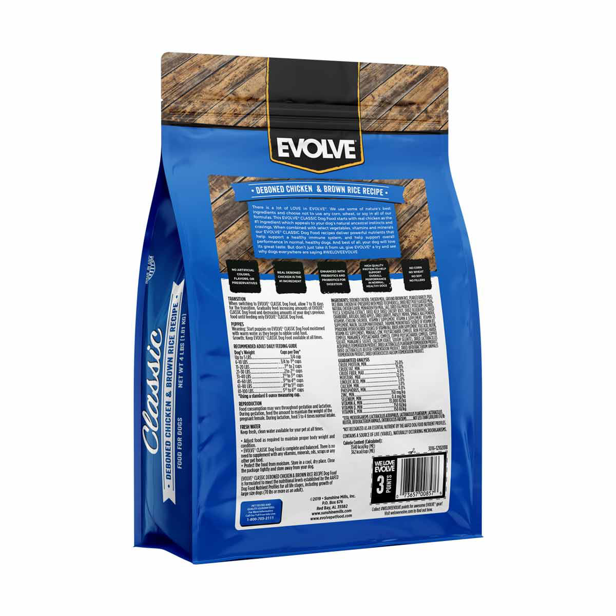 Evolve Classic Deboned Chicken and Brown Rice Recipe Dry Dog Food