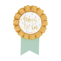 Gold "Mom To Be" Baby Shower Badge