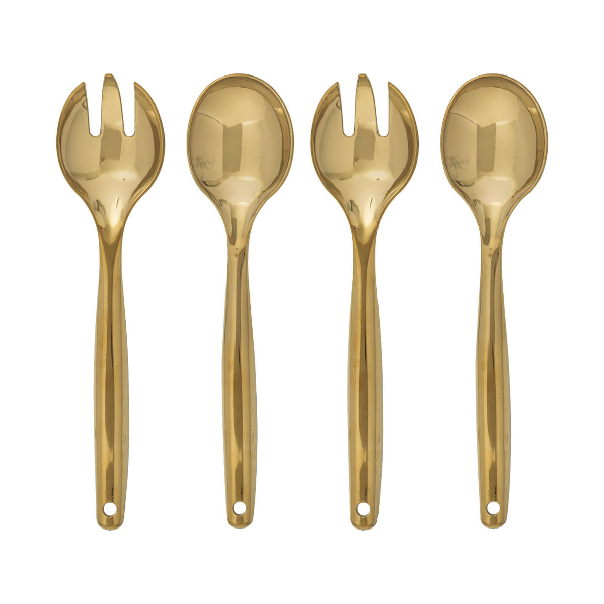 Plastic Serving Spoons - Gold Large Spoons