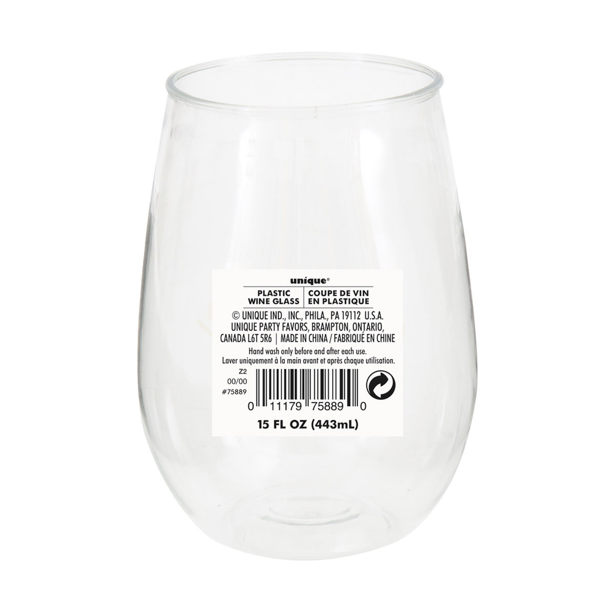 POP Acrylic Stemless Wine Glass