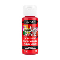 Crafter's Matte Acrylic Paint, 2 oz., Bright Red