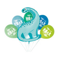 Blue & Green Dinosaur Giant Balloon Kit, 6 Pieces