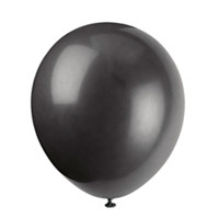 9" Latex Black Balloons, 20 Count