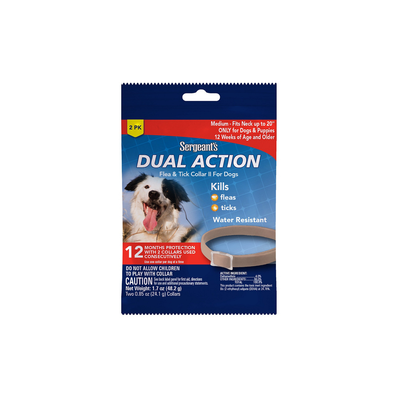 Sergeants dual 2025 action flea collar