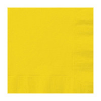 321 Party! Neon Yellow Luncheon Napkins, 20 ct