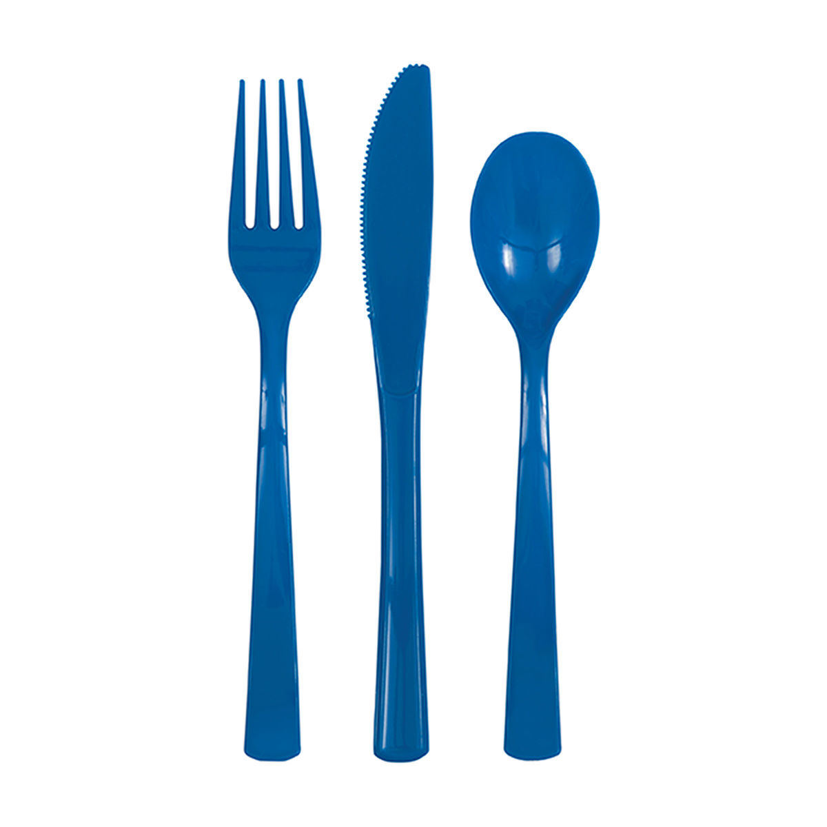 321 Party! Royal Blue Assorted Plastic Silverware Set, 24 pc | Hamilton ...