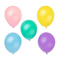 321 Party! Pastel Latex Balloons, Assorted, 12 in,