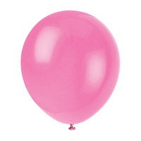 321 Party! Hot Pink Latex Balloons, 9 in, 20 ct