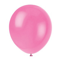 321 Party! Hot Pink Latex Balloons, 9 in, 20 ct
