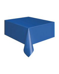 321 Party! Plastic Royal Blue Tablecloth, 54 in x 108 in