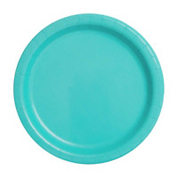 321 Party! Teal Party Plates, 7 in, 16 ct