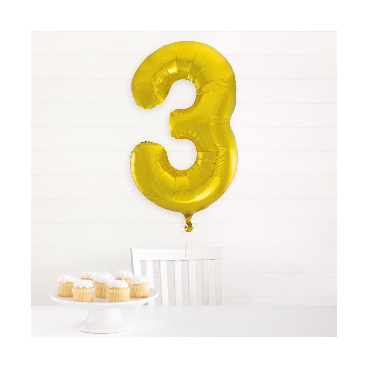 Giant Number 3 Balloon
