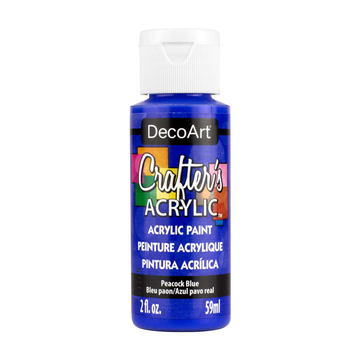 Crafter's Matte Acrylic Paint, 2 oz., Peacock Blue