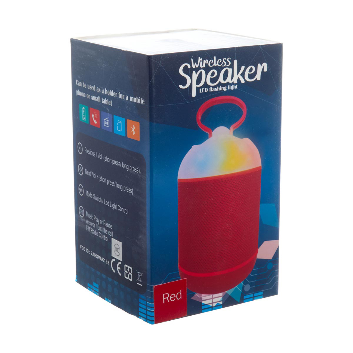 Bluetooth speaker blue light hot sale blinking