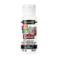 Crafter's Satin Acrylic Paint, 2 oz., White