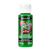 Crafter's Satin Acrylic Paint, 2 oz., Emerald Green