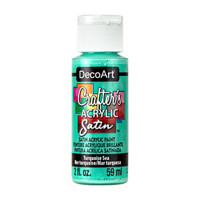 Crafter's Satin Acrylic Paint, 2 oz., Turquoise Sea