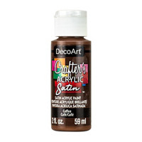 Crafter's Satin Acrylic Paint, 2 oz., Coffee