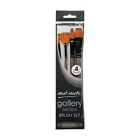 Mont Marte Gallery Series Brush Set Acrylic, 4 Pieces
