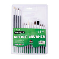 Mont Marte Studio Artist Brushes, 15 Pieces