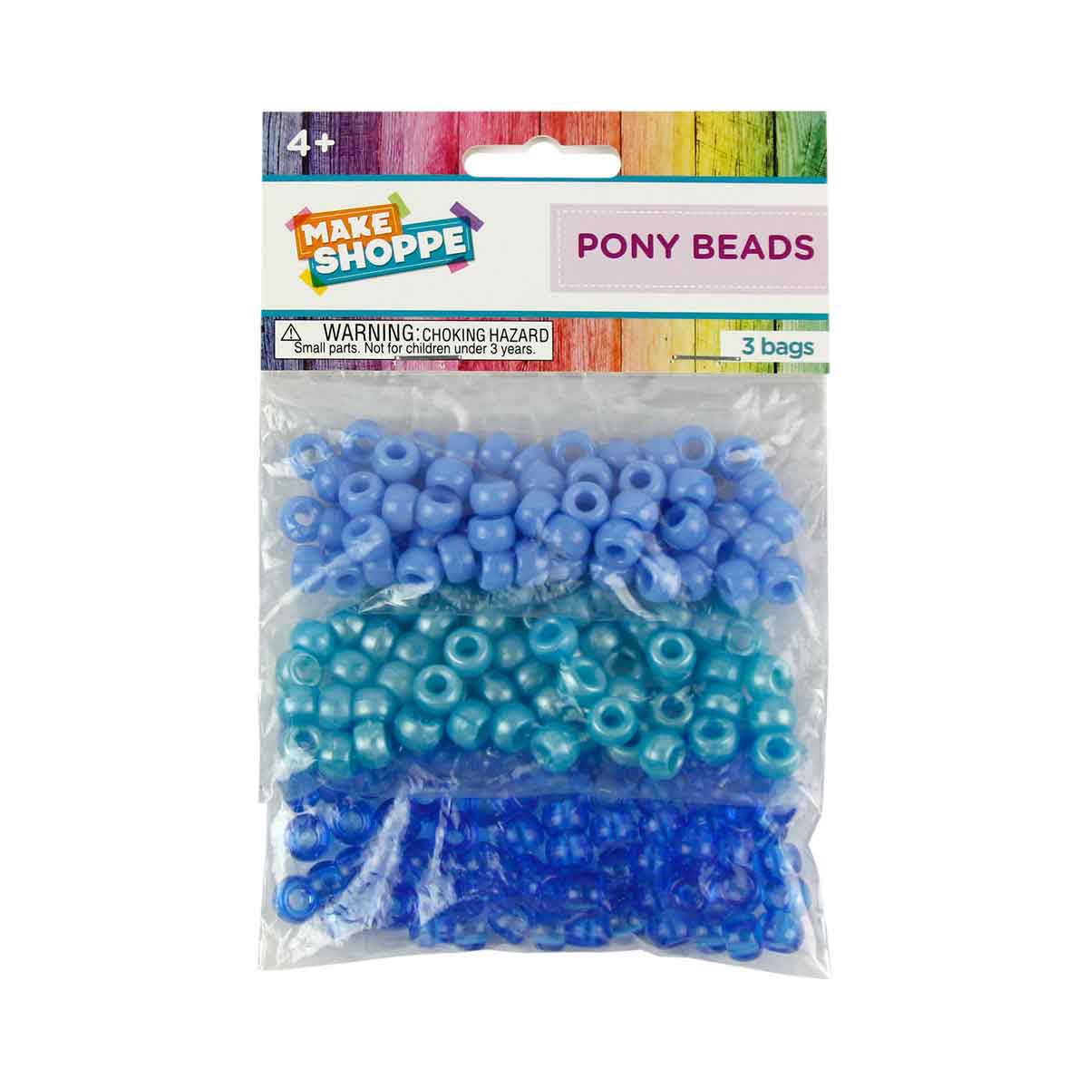 Make Shoppe Pony Beads, Purple 1.8oz