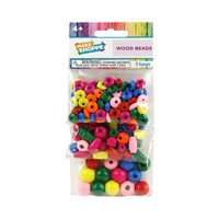 Make Shoppe Wood Beads, Multi-Color, 1.2oz