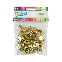 Make Shoppe Assorted Gold Bell Mutil-Size, 43 Count